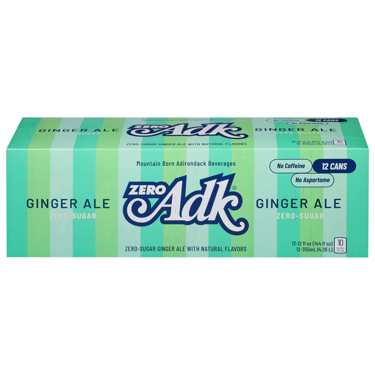 slide 3 of 4, ADK Zero Sugar Ginger Ale Soda 12 - 12 fl oz Cans, 144 fl oz