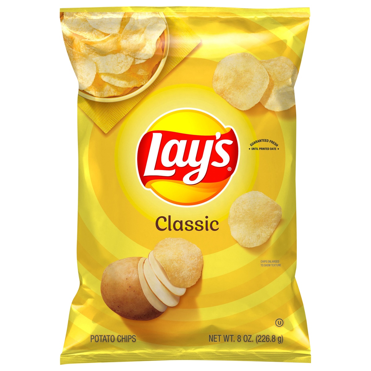 slide 1 of 1, Lay's Potato Chips Classic 8 Oz, 8 oz
