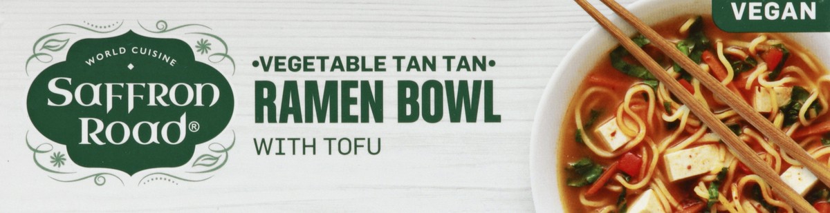 slide 2 of 6, Saffron Road Ramen Bowl, with Tofu, Vegetable Tan Tan, Medium, 6 oz