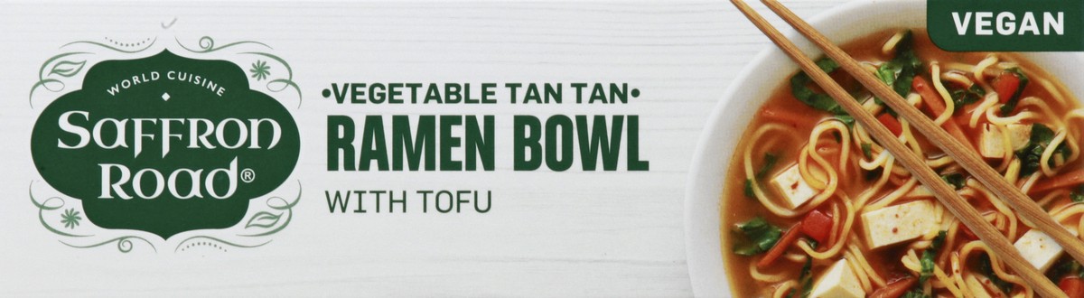 slide 4 of 6, Saffron Road Ramen Bowl, with Tofu, Vegetable Tan Tan, Medium, 6 oz