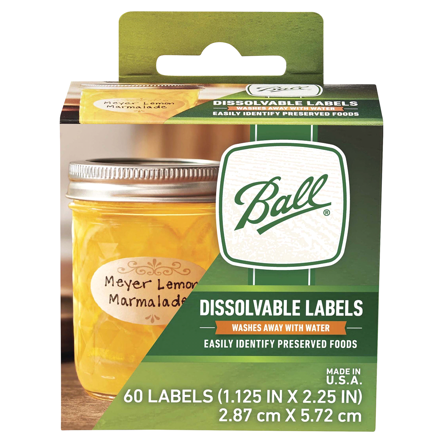 slide 1 of 2, Ball Dissolvable Labels, 60 ct