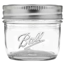 Ball 4-Ounce Mini Storage Jar, 4-Count