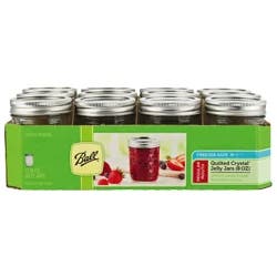 Ball Quilted Crystal Jelly Jars, 12 ct