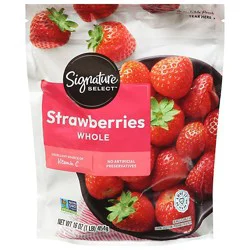 Signature Select Frozen Unsweetened Whole Strawberries - 16 Oz