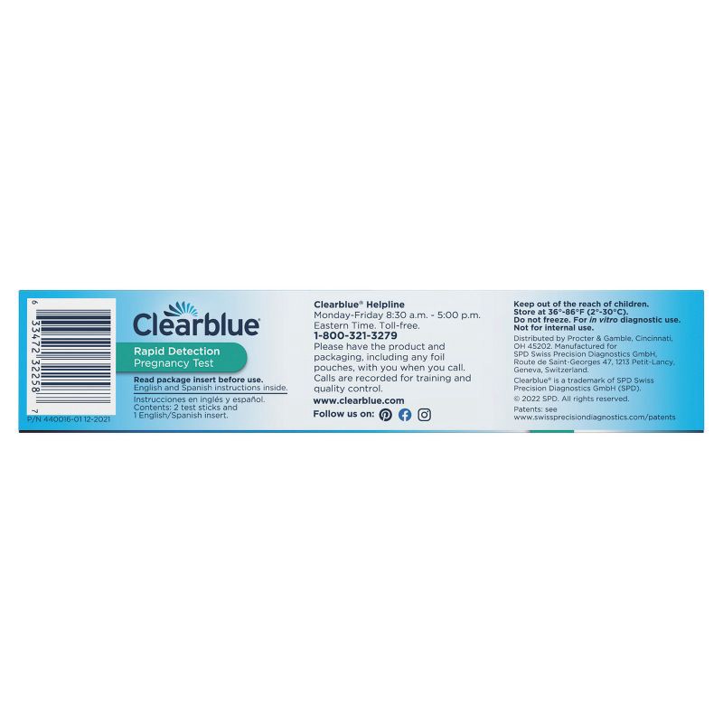 slide 3 of 12, Clearblue Rapid Detection Pregnancy Test - 2ct, 2 ct