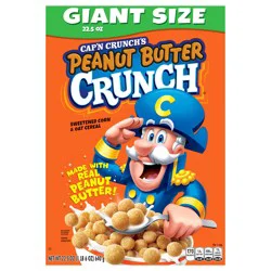 Cap''n Crunch Cereal, Peanut Butter Crunch, Giant Size