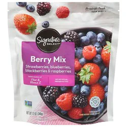 Signature Select Berries Whole Mixed - 12 Oz