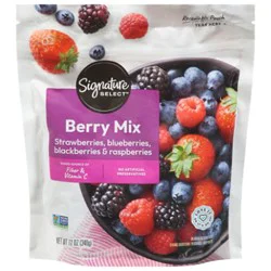 Signature Select Berries Whole Mixed - 12 Oz