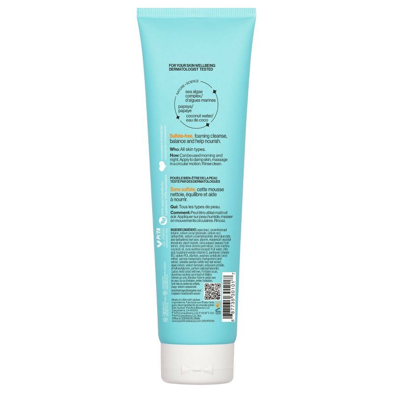 slide 2 of 9, Pacifica Sea Foam Complete Face Wash - Coconut - 5 fl oz, 5 fl oz