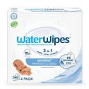WaterWipes Sensitive Newborn & Baby Wipes, 99.9% Water, Unscented & Hypoallergenic - 240ct