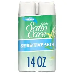 Gillette Satin Care Sensitive Skin Women's Shave Gel Twin Pack - 7oz/2pk