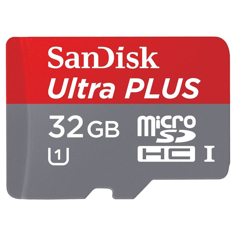 slide 1 of 3, SanDisk Ultra PLUS 32GB microSD Memory Card, 1 ct