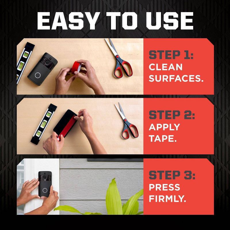 slide 7 of 13, Scotch 3M Extremely Strong Mounting Tape 1"x60", 1 ct