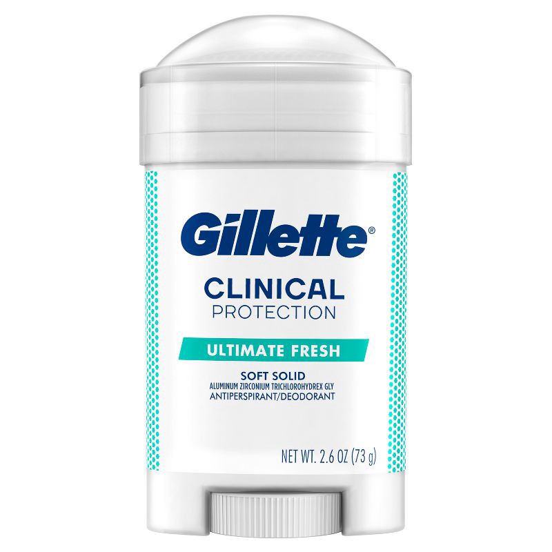 slide 2 of 10, Gillette Clinical Soft Solid Ultimate Fresh Antiperspirant & Deodorant - 2.6oz, 2.6 oz