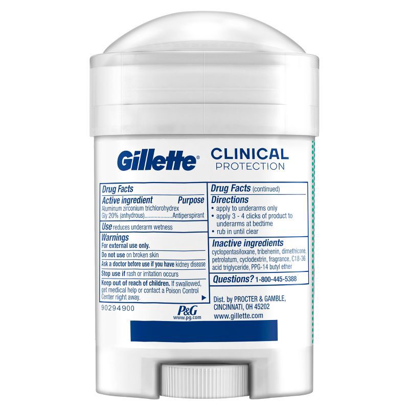 slide 8 of 10, Gillette Clinical Soft Solid Ultimate Fresh Antiperspirant & Deodorant - 2.6oz, 2.6 oz