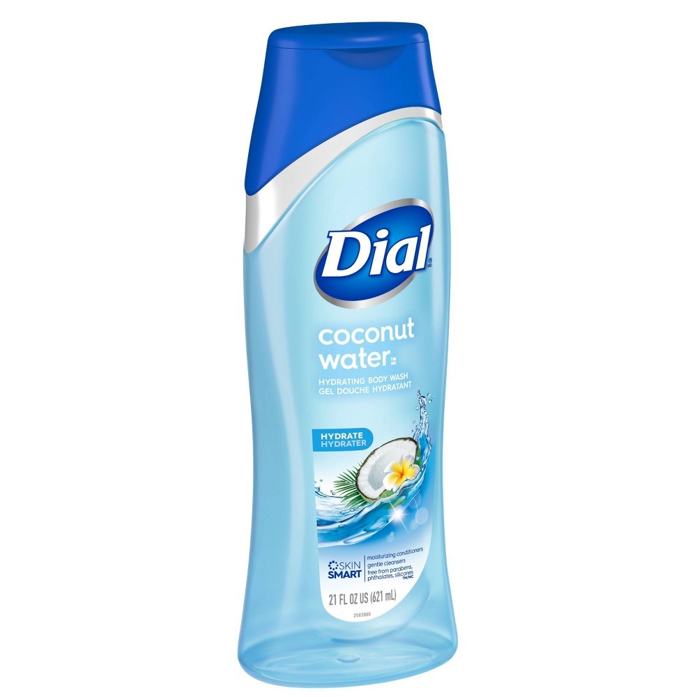 slide 4 of 10, Dial Skin Coconut Water Body Wash, 21 oz