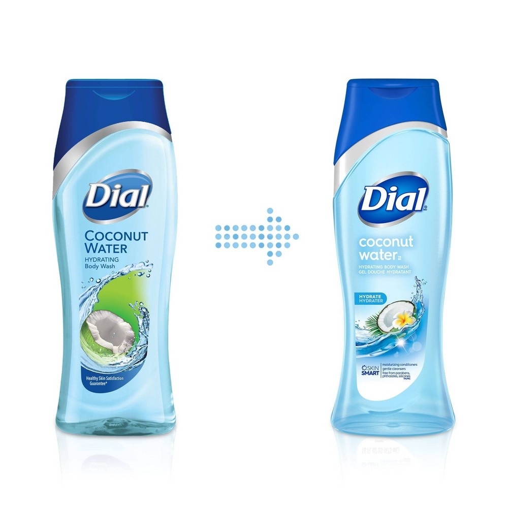 slide 7 of 10, Dial Skin Coconut Water Body Wash, 21 oz