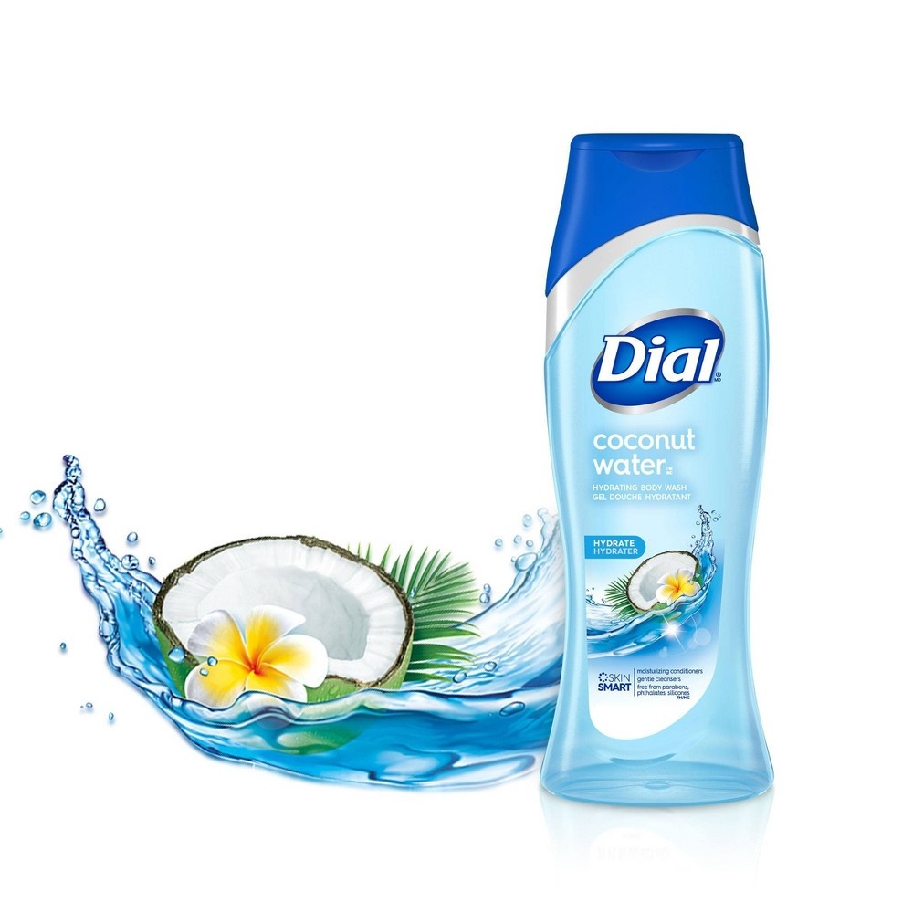 slide 8 of 10, Dial Skin Coconut Water Body Wash, 21 oz