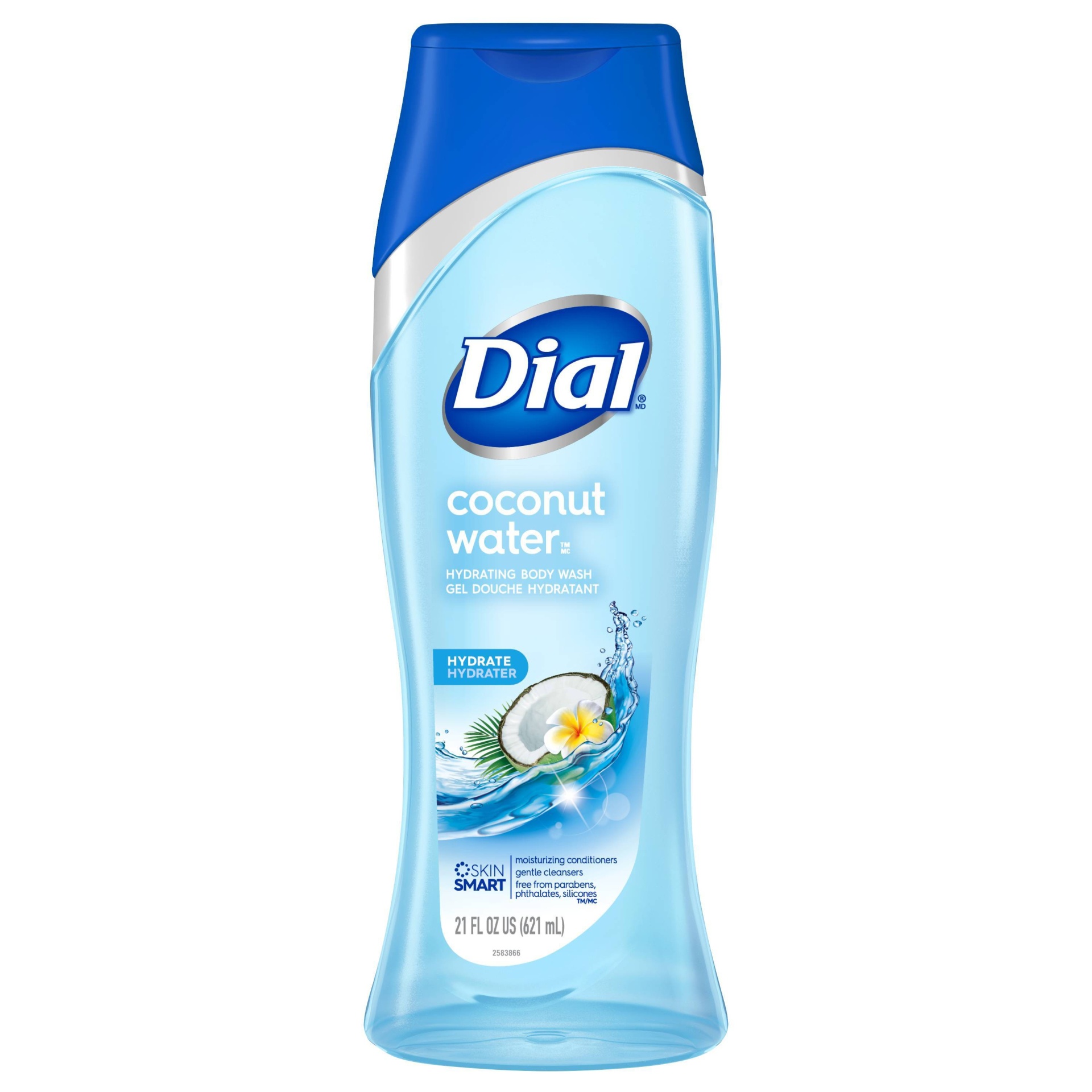 slide 1 of 10, Dial Skin Coconut Water Body Wash, 21 oz