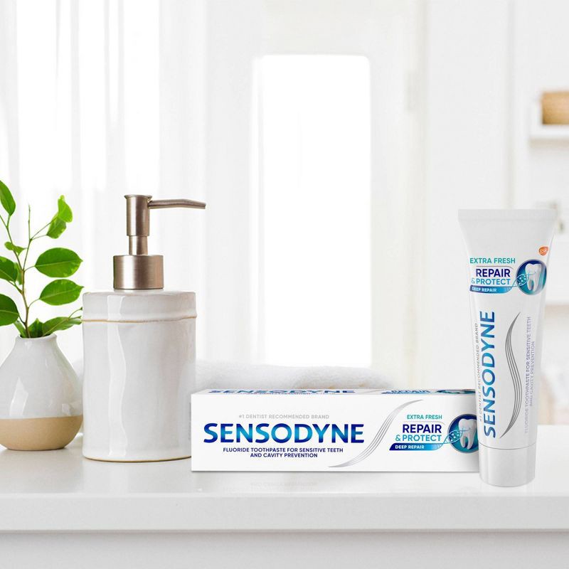slide 2 of 14, Sensodyne Repair & Protect Extra Fresh Toothpaste, 1 ct