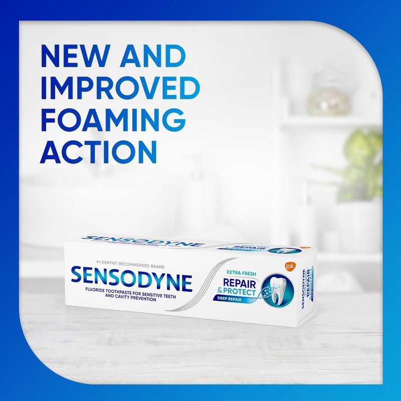 slide 9 of 14, Sensodyne Repair & Protect Extra Fresh Toothpaste, 1 ct