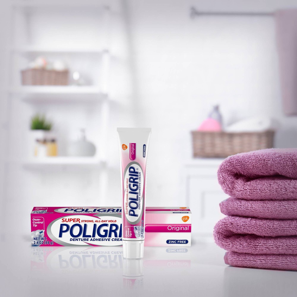 Poligrip Original Denture Adhesive Cream 2.4oz/2ct 2.4 oz, 2 ct Shipt