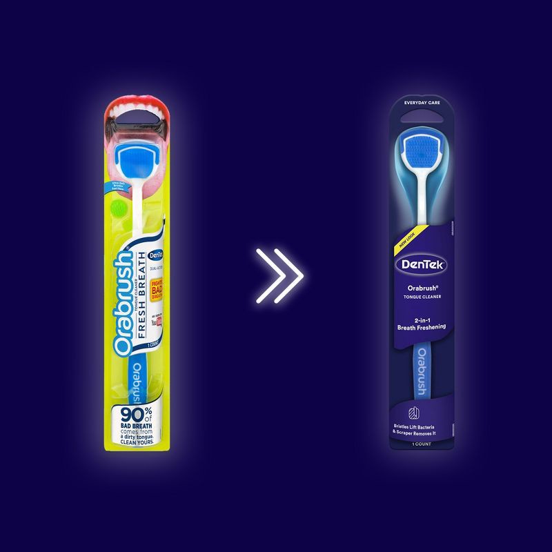 slide 2 of 14, DenTek Orabrush Tongue Cleaner, 1 ct