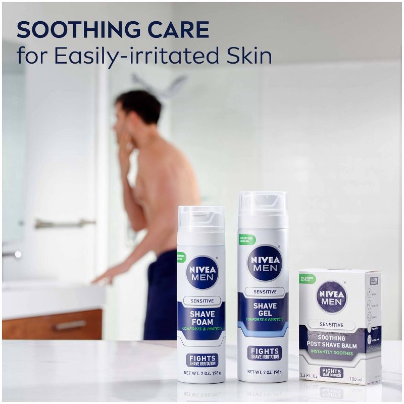 slide 10 of 11, NIVEA Men Sensitive Skin Shave Gel with Vitamin E - 7oz/2pk, 2 ct; 7 oz