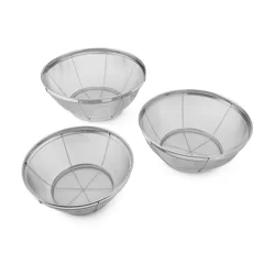 Grand Gourmet Mesh Colanders Stainless Steel Set of 3