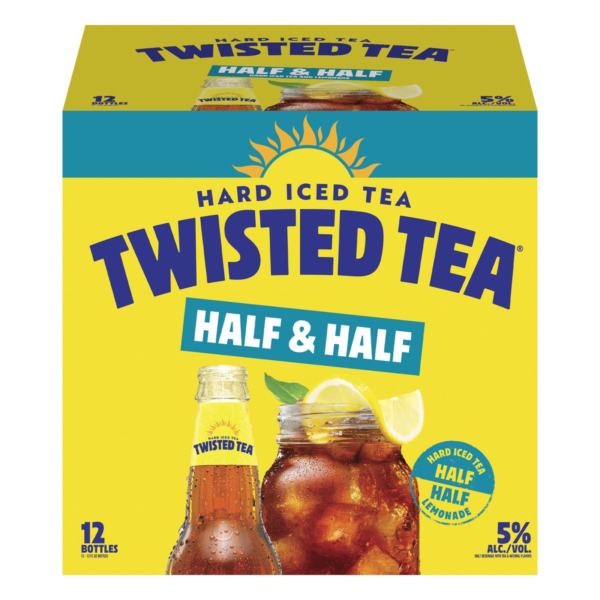 slide 1 of 11, Twisted Tea Half & Half, Hard Iced Tea (12 fl. oz. Bottle, 12pk.), 12 ct