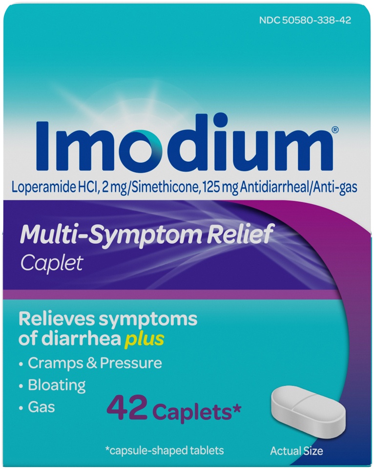 slide 1 of 6, Imodium Multi-Symptom Anti Diarrheal Caplets, 42 ct