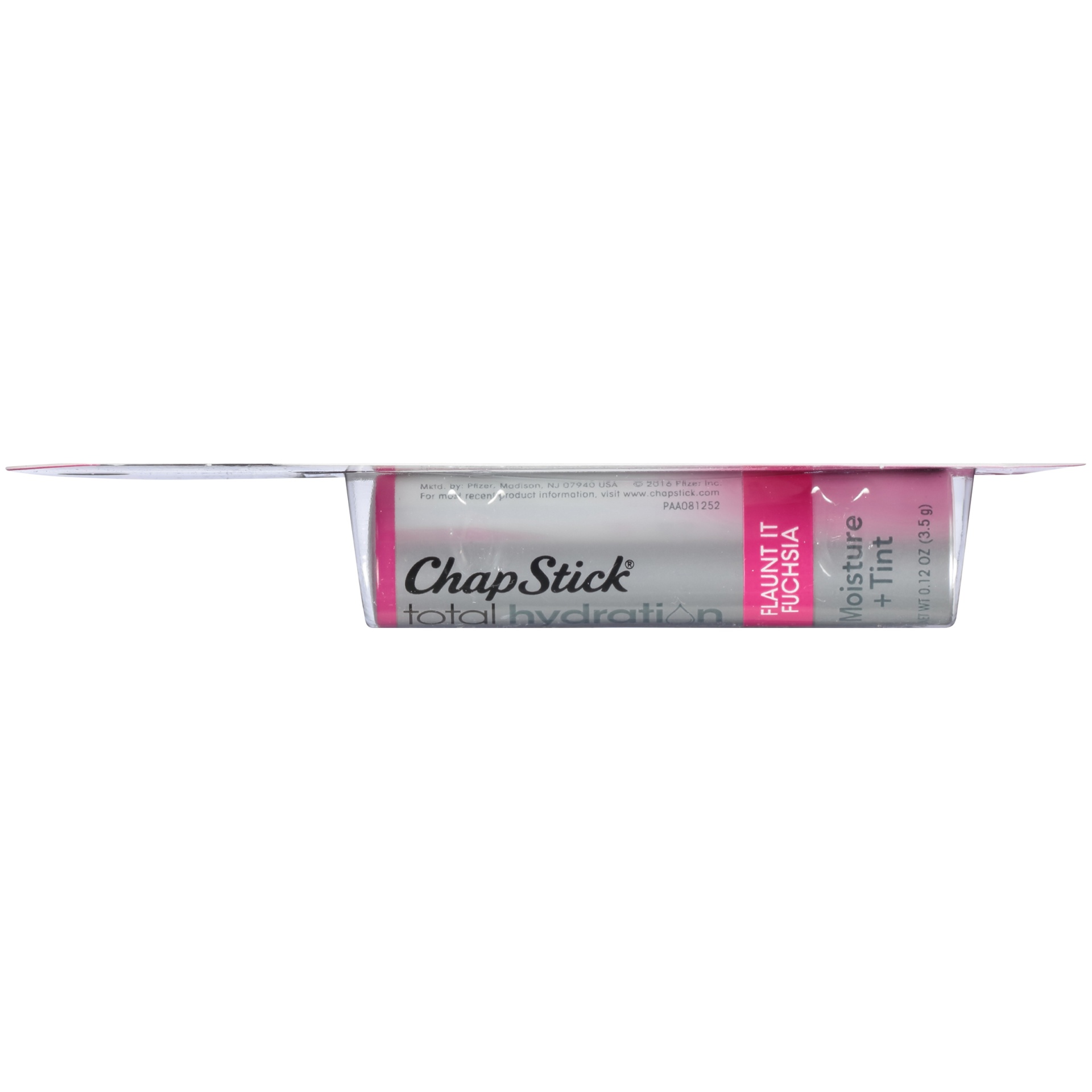 slide 4 of 5, ChapStick Total Hydration Tinted Lip Moisturizer, Flaunt It Fuchsia, 1 ct