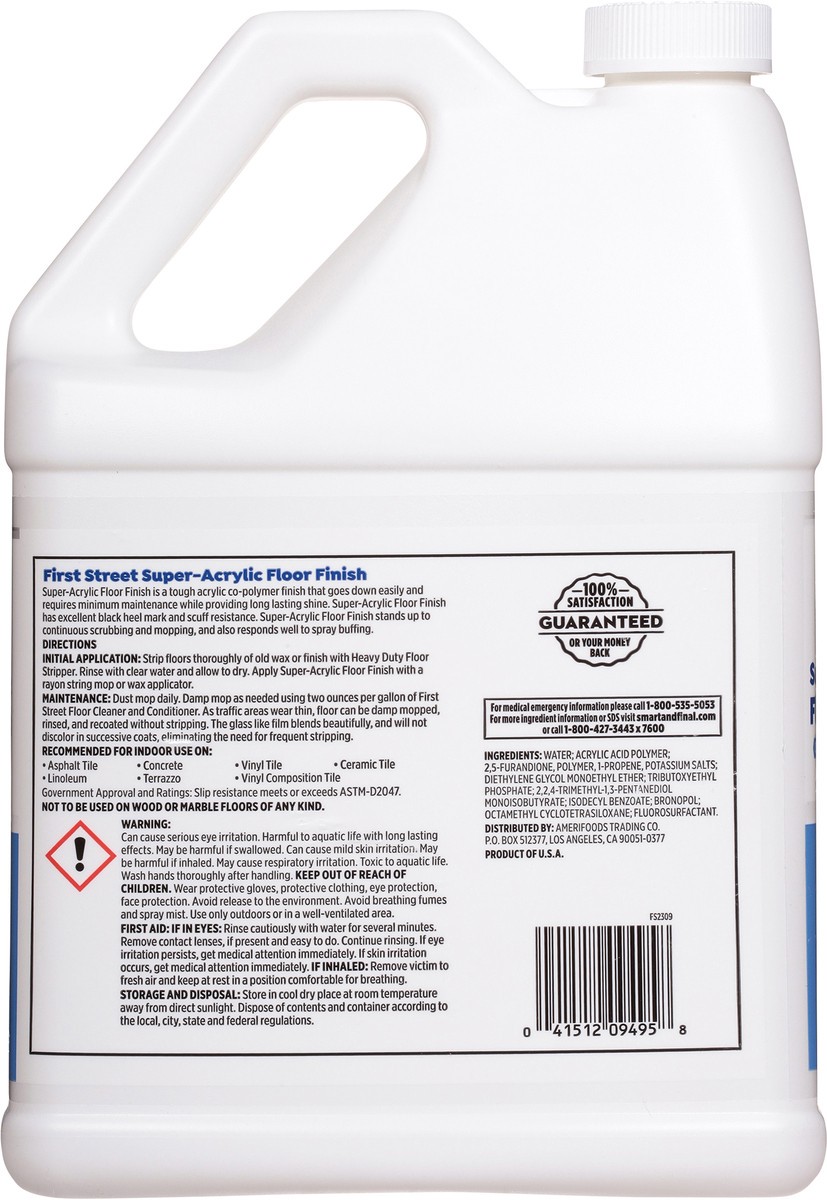 slide 10 of 12, Cb24 First Street Super Acrylic Floor Finish, 1 gal