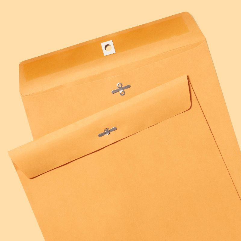 slide 2 of 3, 3ct 10"x13" Clasp Closure Manila Envelopes - up&up™: Beige Paper Mailing Envelopes, Stationery, Office Supplies, 3 ct