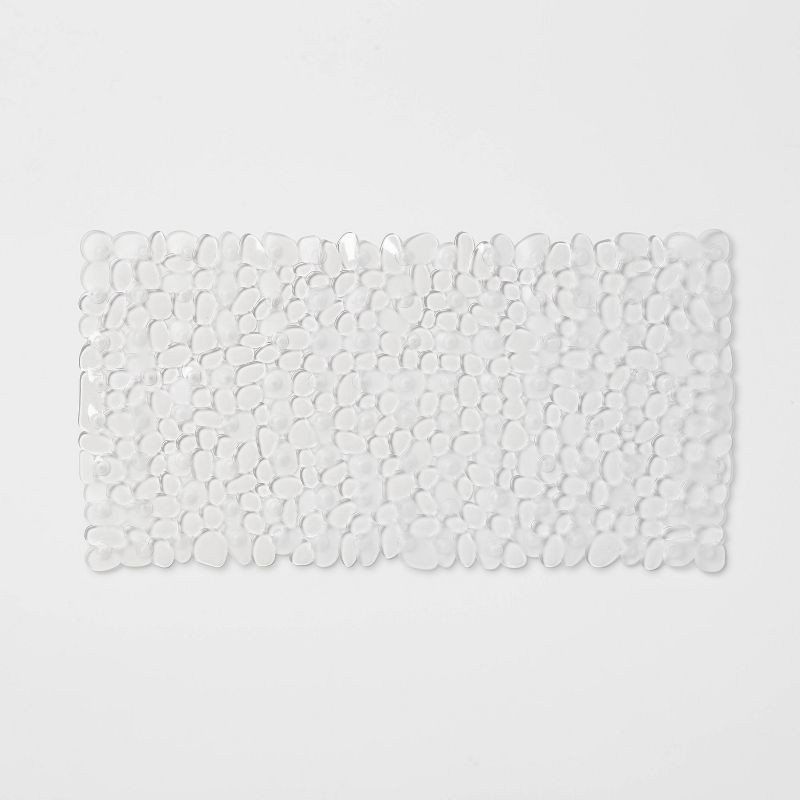 slide 1 of 5, Pebble Bath Mat Clear - Room Essentials™, 1 ct