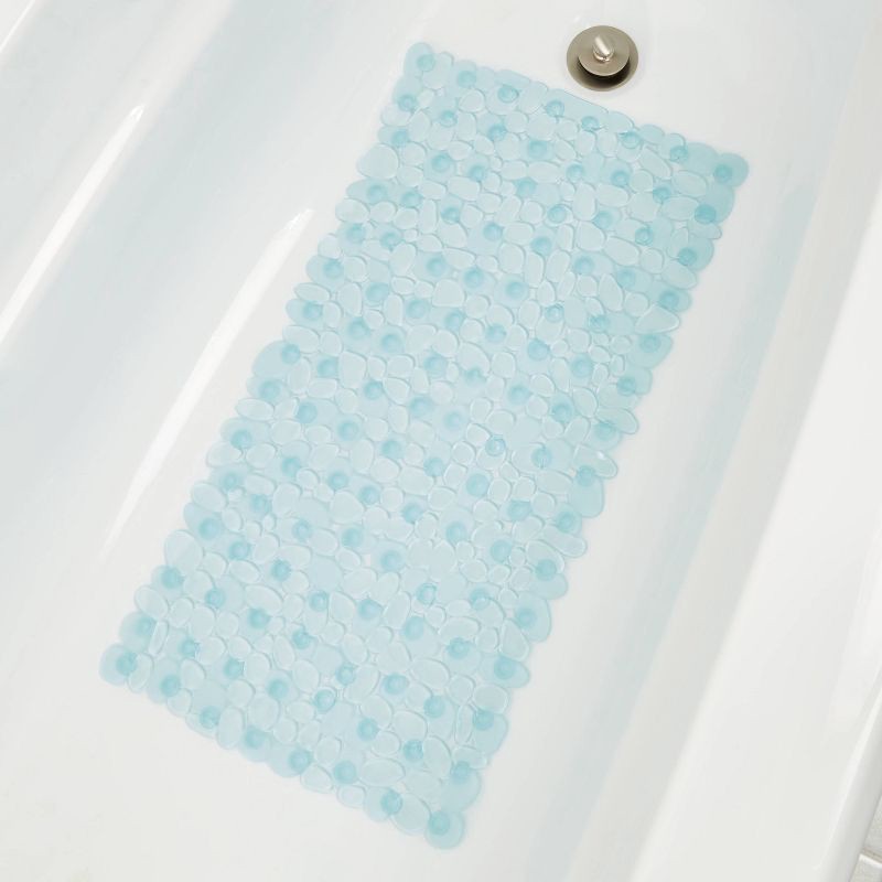 slide 3 of 5, Pebble Bath Mat Blue - Room Essentials™, 1 ct