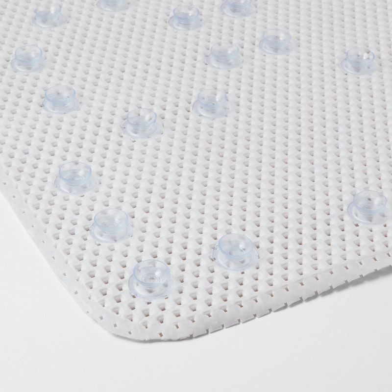 Room Essentials Cushion Bath Mat, Small, White