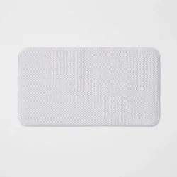 Small Cushion Bath Mat White - Room Essentials™: PVC Non-Slip, Molded Texture, Easy to Clean