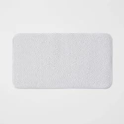 Small Cushion Bath Mat White - Room Essentials™: PVC Non-Slip, Molded Texture, Easy to Clean