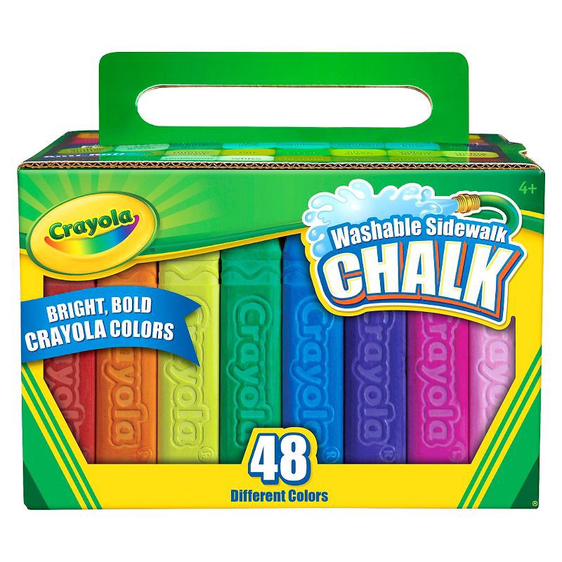 slide 1 of 3, Crayola 48ct Washable Sidewalk Chalk - Bold Colors, 48 ct