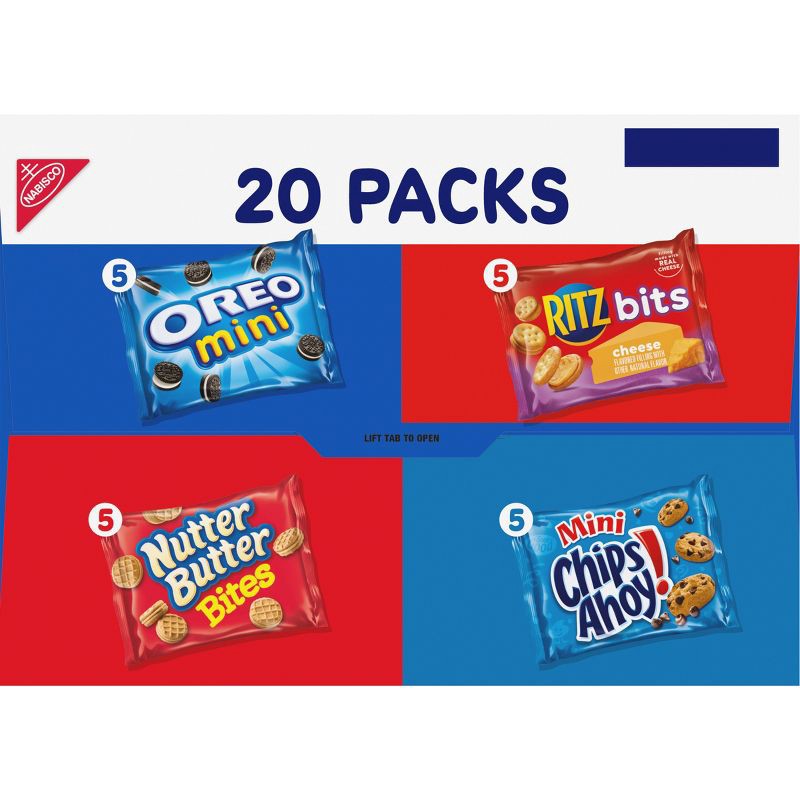 slide 9 of 10, NABISCO Classic Mix Cookies and Crackers Variety Pack - 20oz/20ct, 20 ct; 20 oz