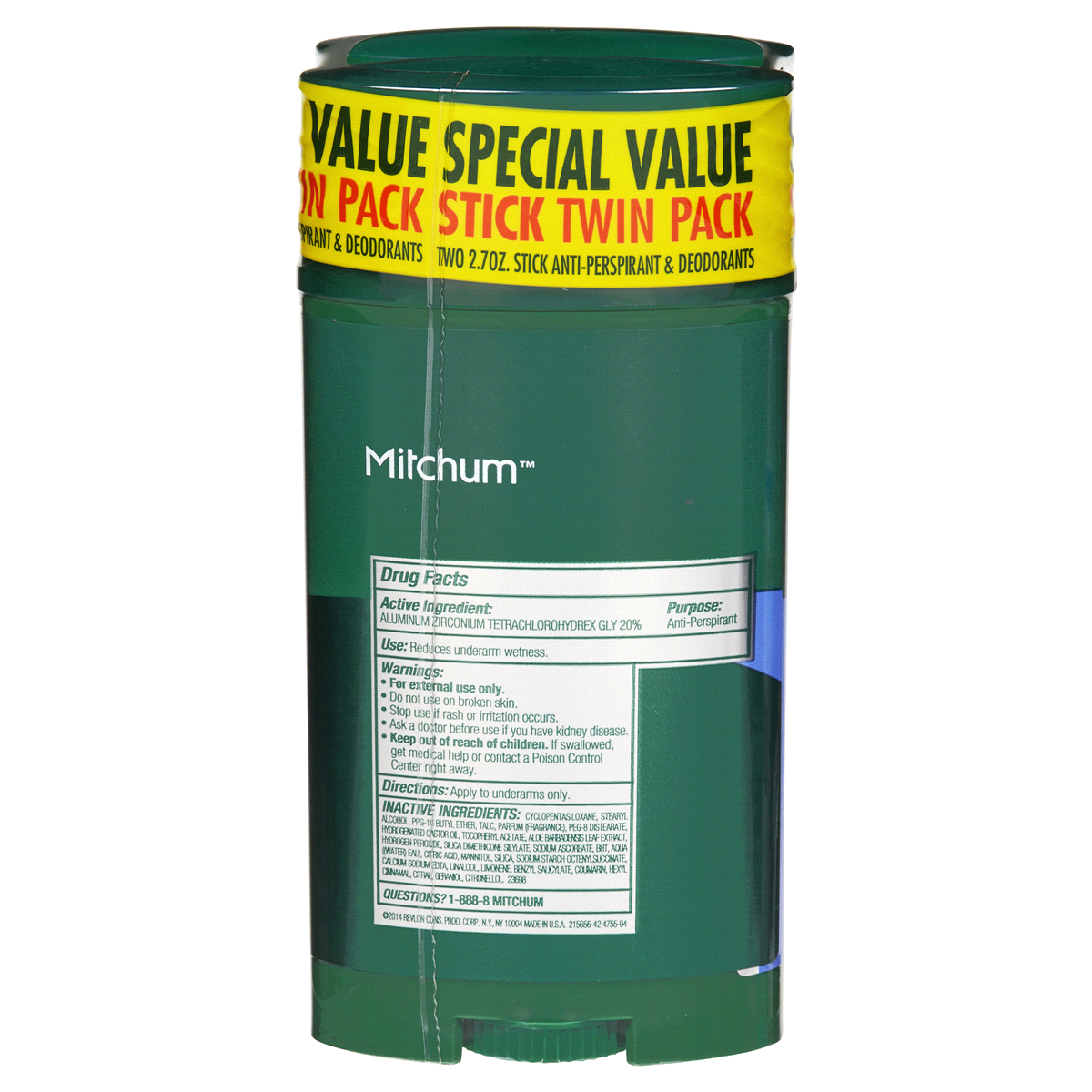 slide 4 of 5, Mitchum Ice Fresh Antiperspirant And Deodorant Stick, 2 ct; 5.4 oz