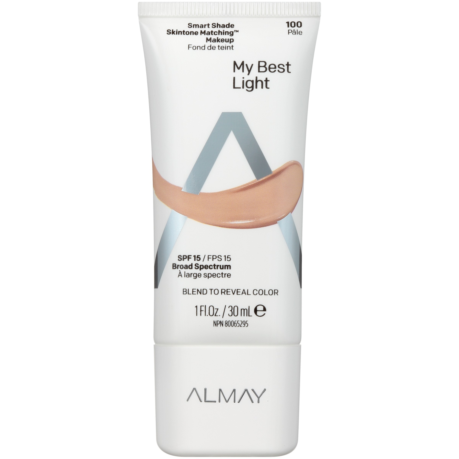 slide 1 of 3, Almay Smart Shade Skintone Matching Makeup with SPF 15 - 100 My Best Light - 1 fl oz, 1 fl oz