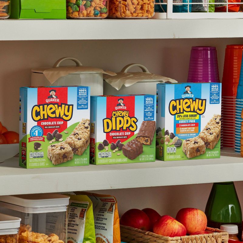 slide 7 of 8, Quaker Big Chewy Chocolate Chip Granola Bars - 7.4oz/5ct, 7.4 oz, 5 ct