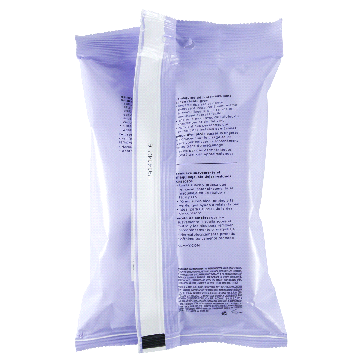 slide 2 of 3, Almay Oil Free Makeup Remover Towelettes, 25 ct