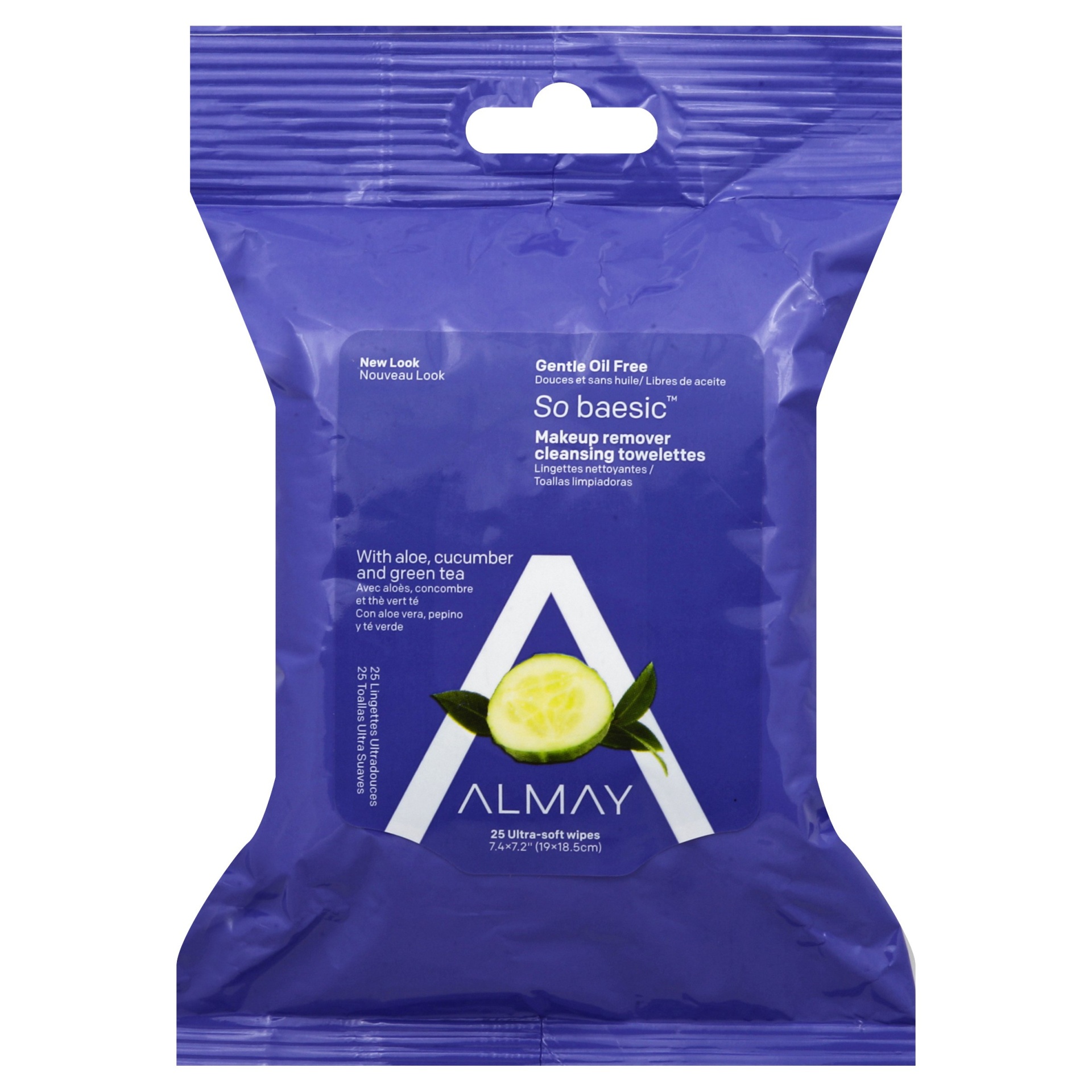 slide 1 of 3, Almay Oil Free Makeup Remover Towelettes, 25 ct