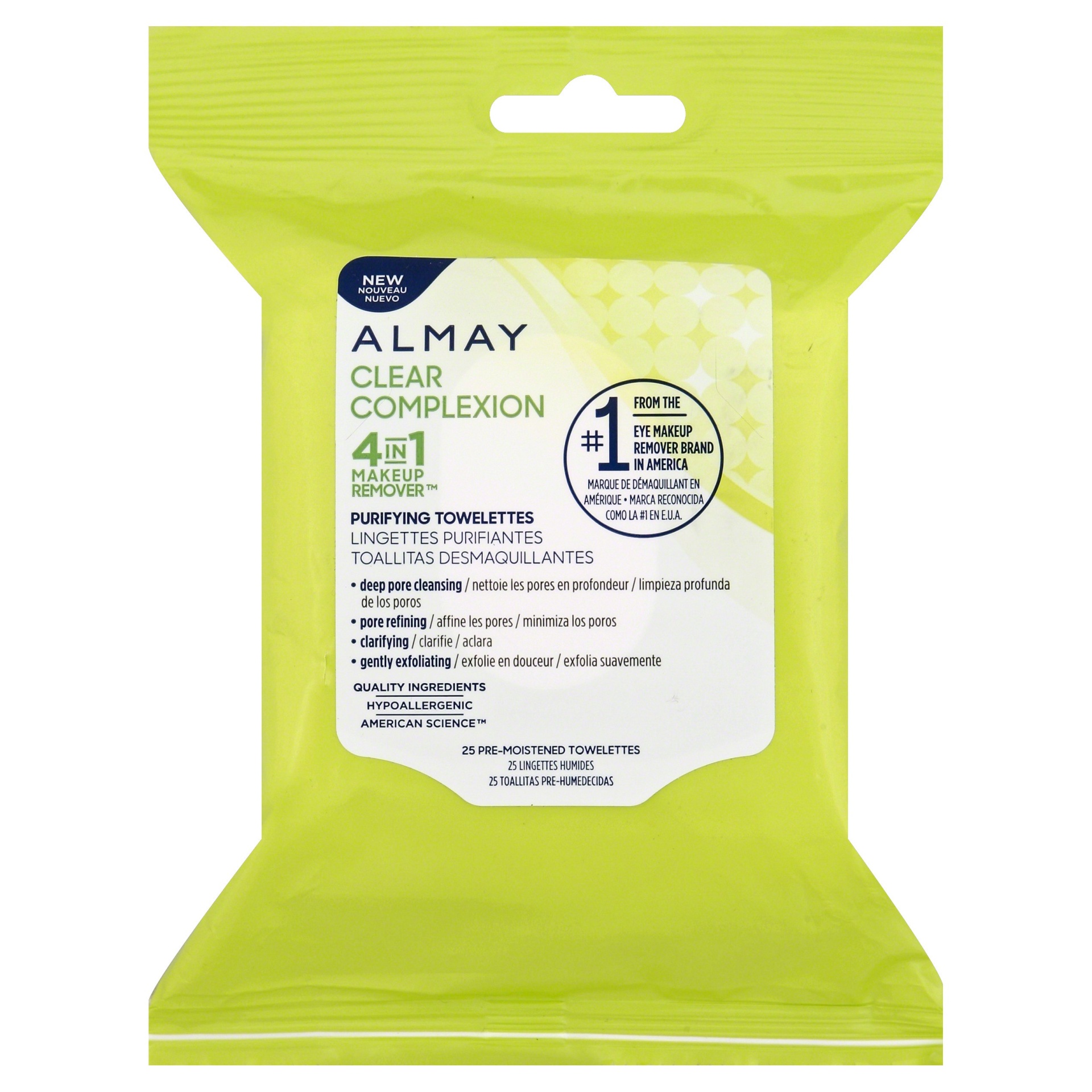 slide 1 of 6, Almay Clear Complexion Makeup Remover, 25 ct