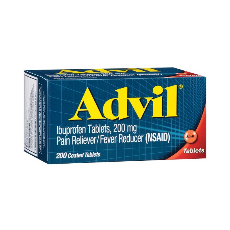 slide 1 of 9, Advil Pain Reliever/Fever Reducer Tablets - Ibuprofen (NSAID) - 200ct, 200 ct