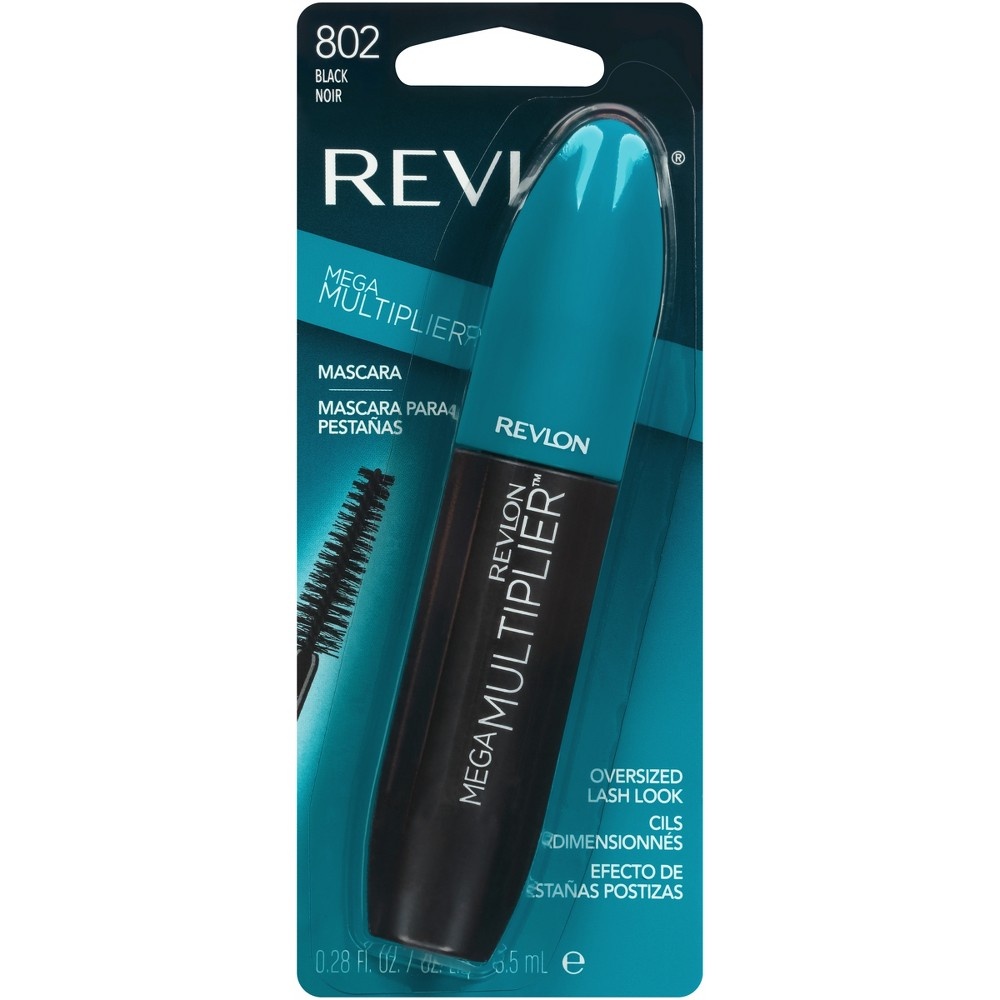 slide 3 of 4, Revlon Mega Multiplier Mascara 802 Black, 0.28 fl oz