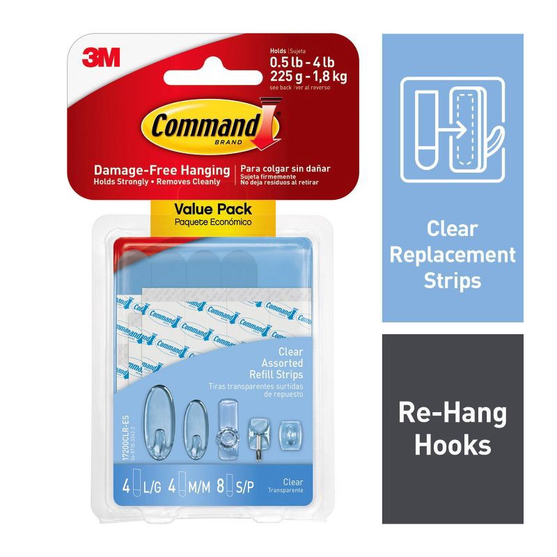 slide 2 of 8, Command Refill Strips Tape, 1 ct